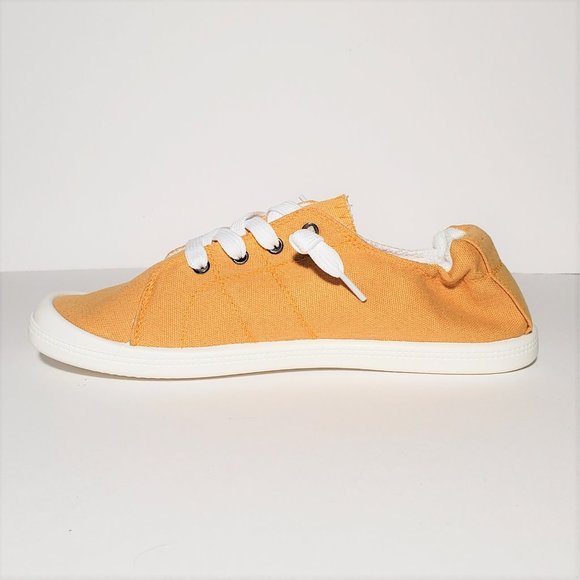 🏅HP🏅 Mustard Casual Low Top Lace Up Soft Sneaker - Picture 2 of 7
